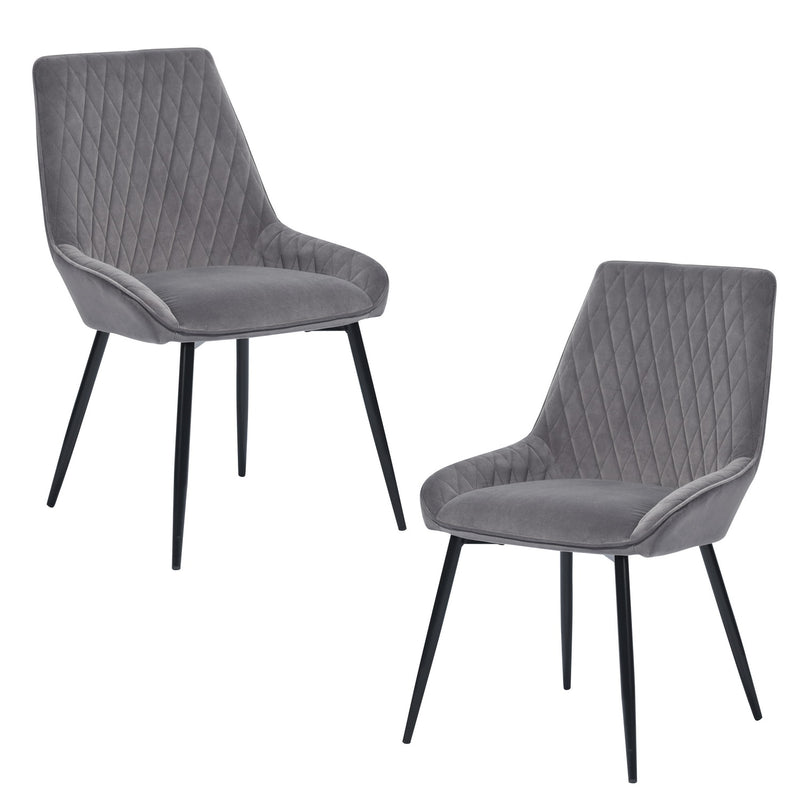 RABIOT Velvet Upholstered Dining Chair in Dining Room