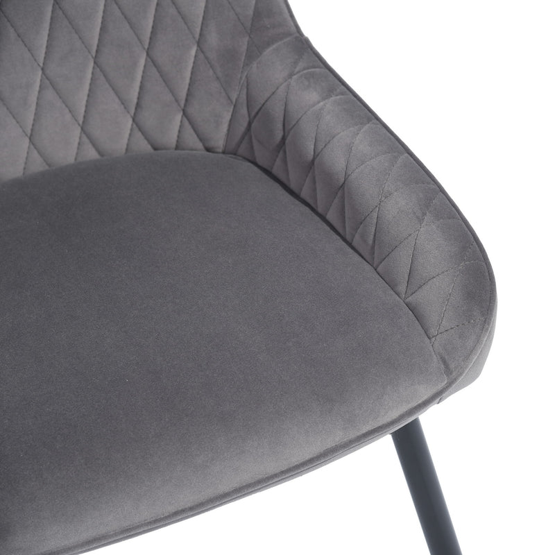 RABIOT Velvet Upholstered Dining Chair in Dining Room