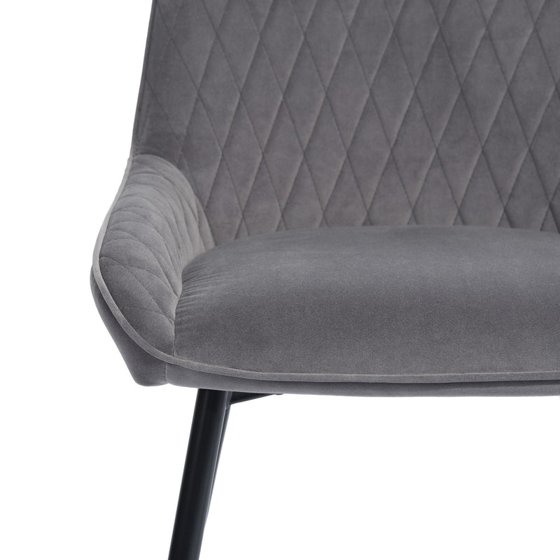 RABIOT Velvet Upholstered Dining Chair in Dining Room