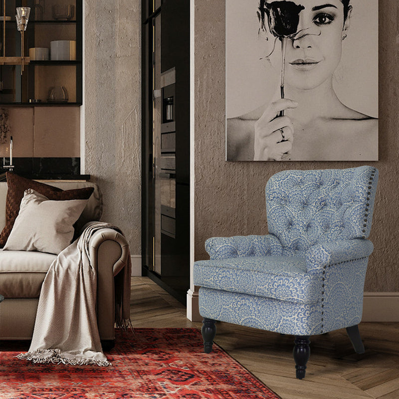 ROGERS Upholstered Wingback chair 33" Wide