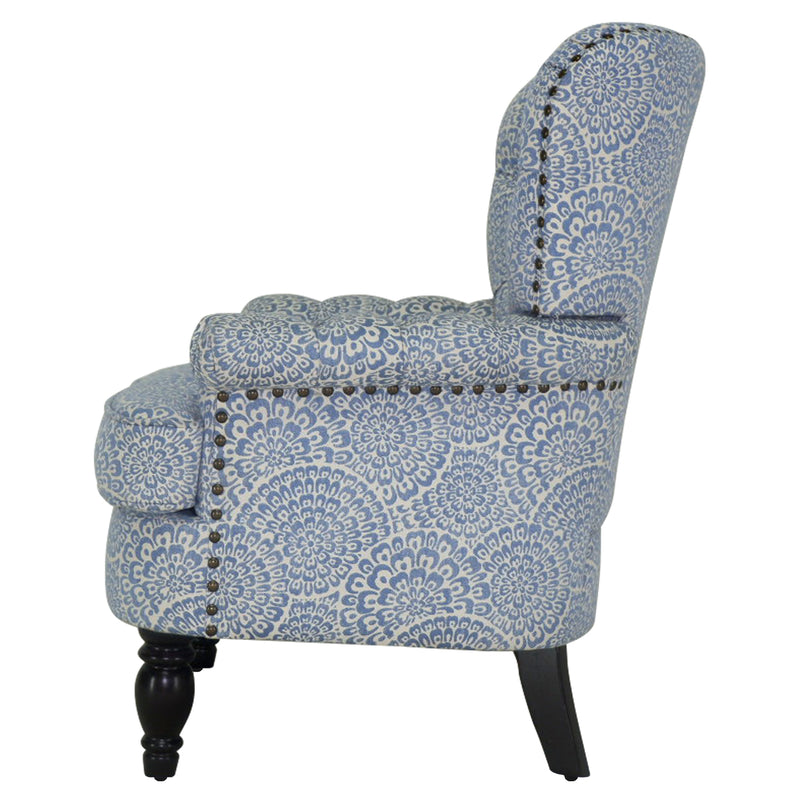 ROGERS Upholstered Wingback chair 33" Wide