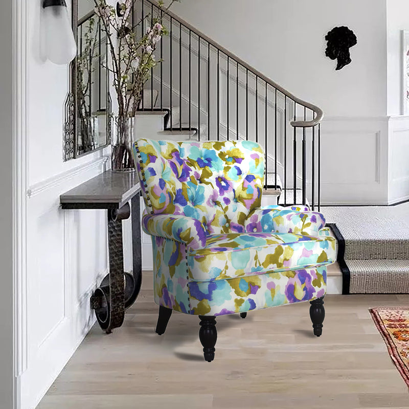 ROGERS Upholstered Wingback chair 33" Wide