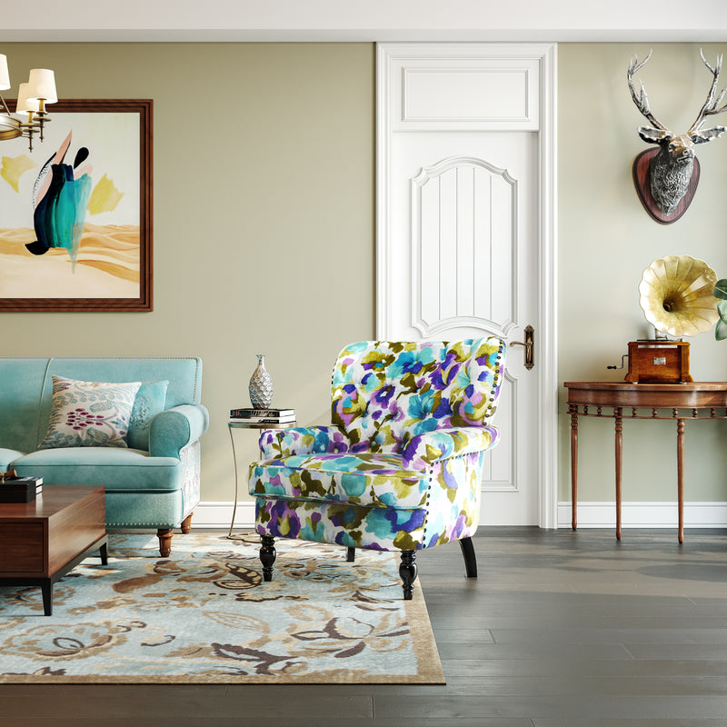 ROGERS Upholstered Wingback chair 33" Wide