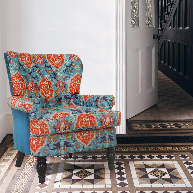 ROGERS Upholstered Wingback chair 33" Wide