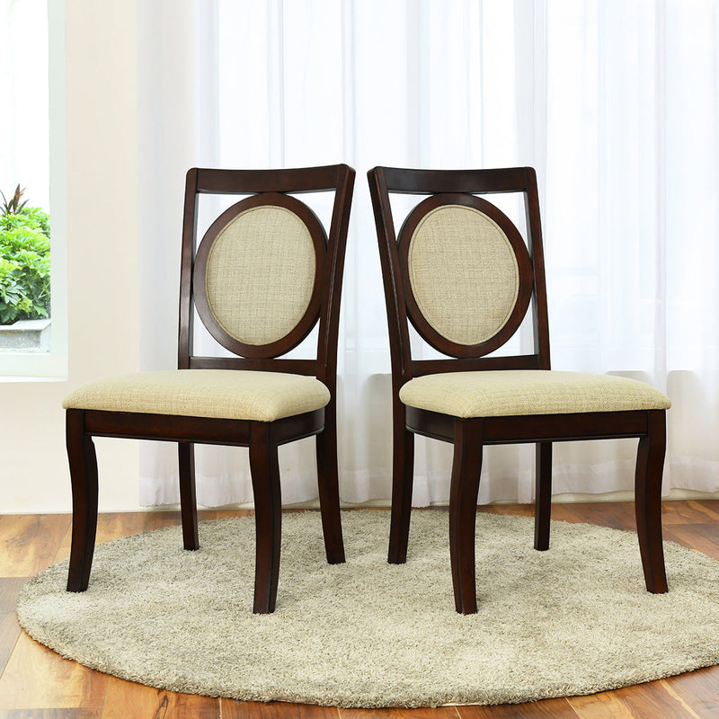 Side Chair in Dark Brown (Set of 2)