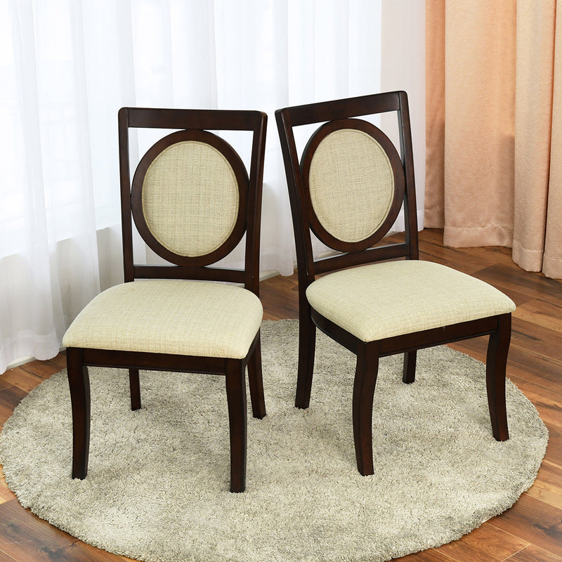 Side Chair in Dark Brown (Set of 2)