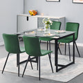 Modren Dining Chairs Set of 4, Dining Room Set Velvet Seat and Back with Metal Legs for Dining Room