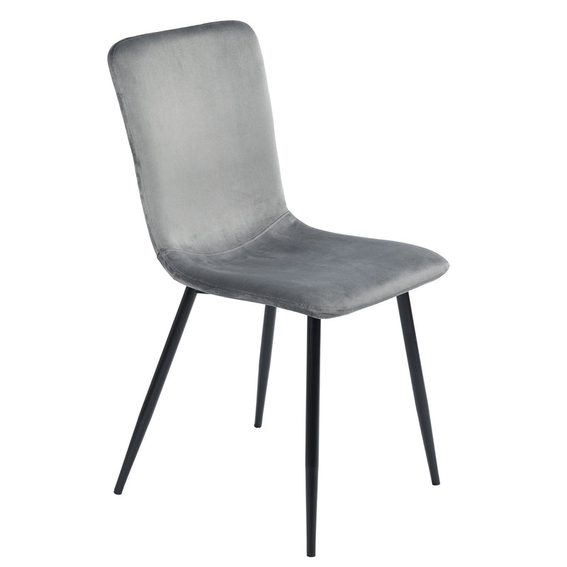 Modren Dining Chairs Set of 4, Dining Room Set Velvet Seat and Back with Metal Legs for Dining Room