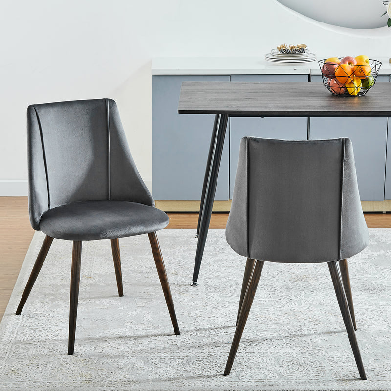 Modern Upholstered Set of 2 Dining Chair in Kitchen