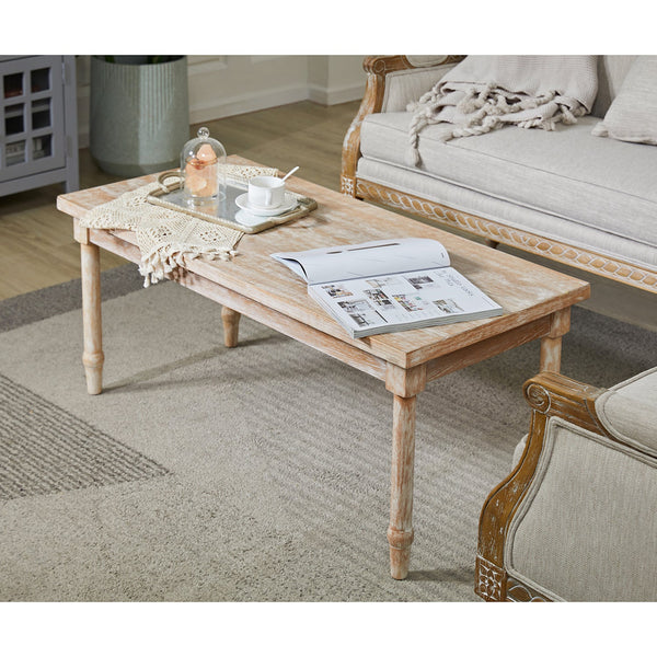 Country Style 18.3' Tall Solid Wood Coffee Table