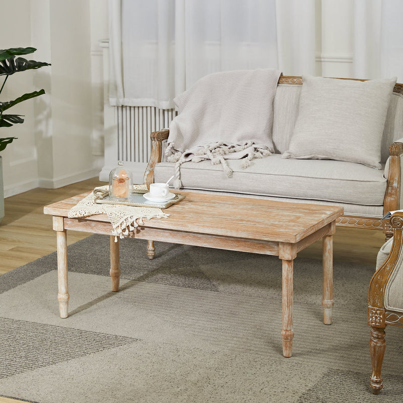 Country Style 18.3' Tall Solid Wood Coffee Table
