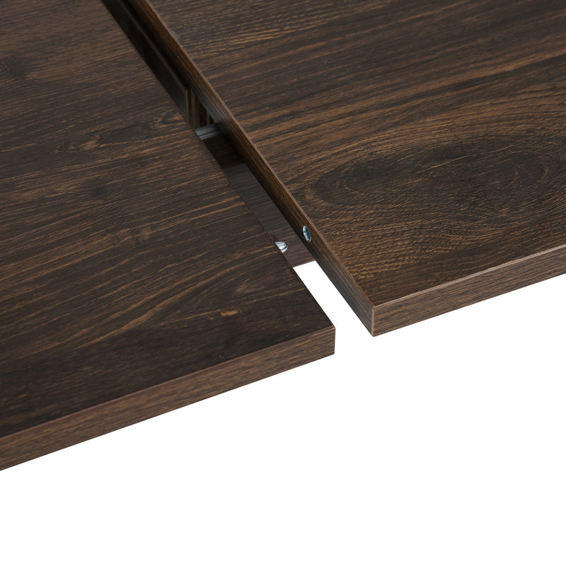 STOGER 63''-78.7'' Extendable Dinning Table for 4-6, with Solid Wood Legs
