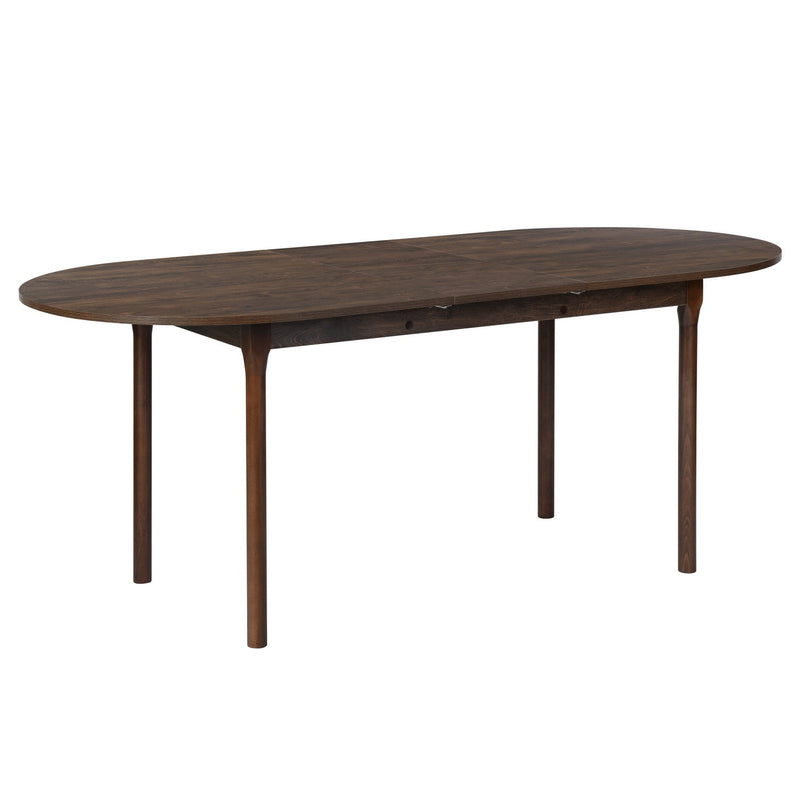STOGER 63''-78.7'' Extendable Dinning Table for 4-6, with Solid Wood Legs