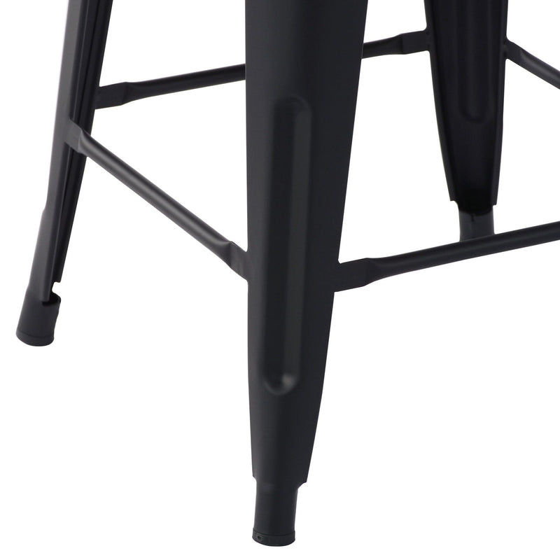 ZOLNES 24 Inch Backless Metal Counter Stools