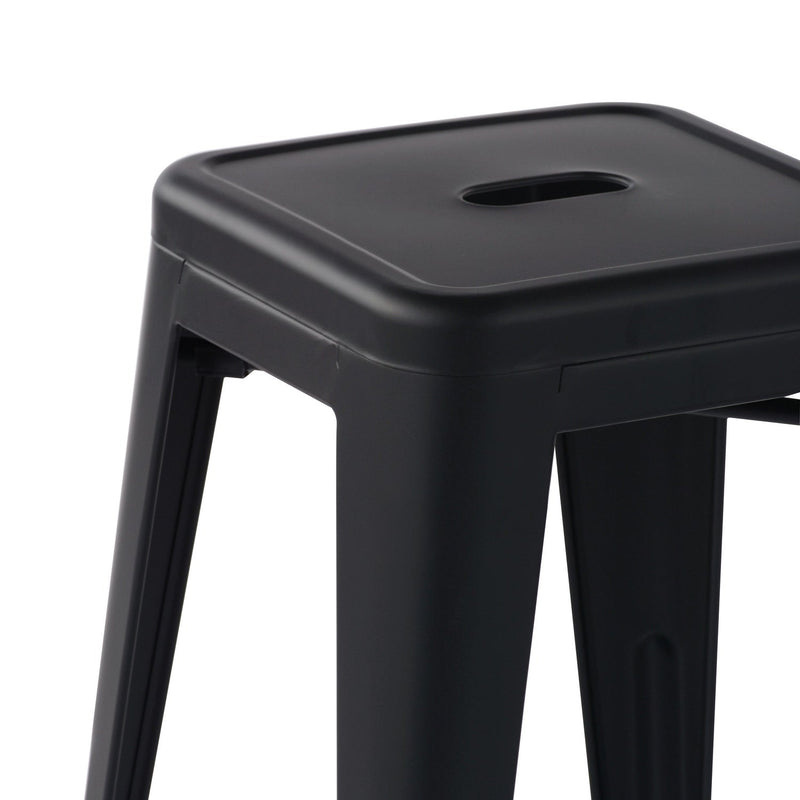 ZOLNES 24 Inch Backless Metal Counter Stools