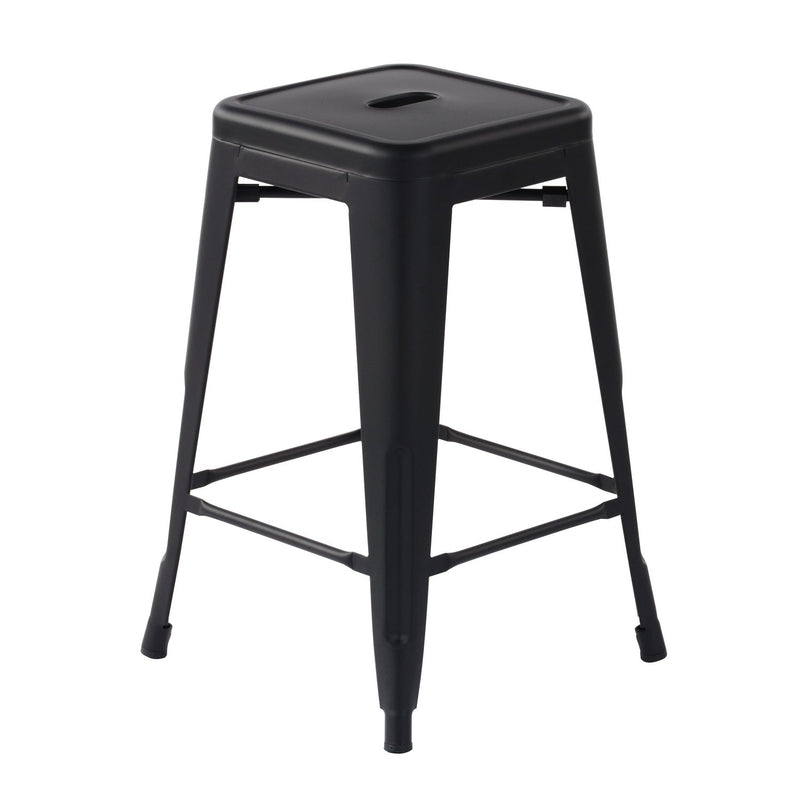 ZOLNES 24 Inch Backless Metal Counter Stools