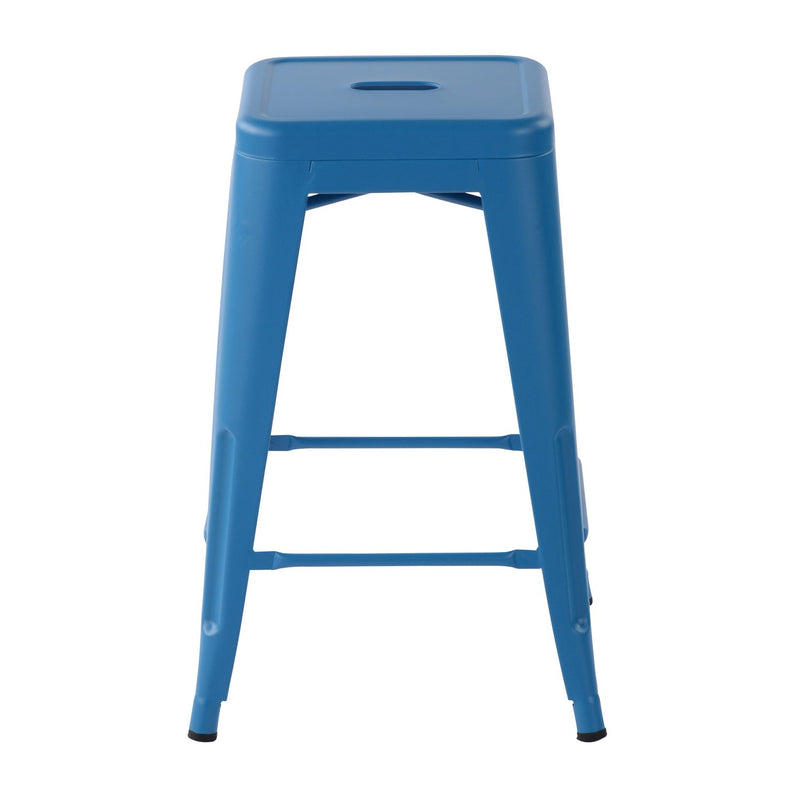 ZOLNES 24 Inch Backless Metal Counter Stools