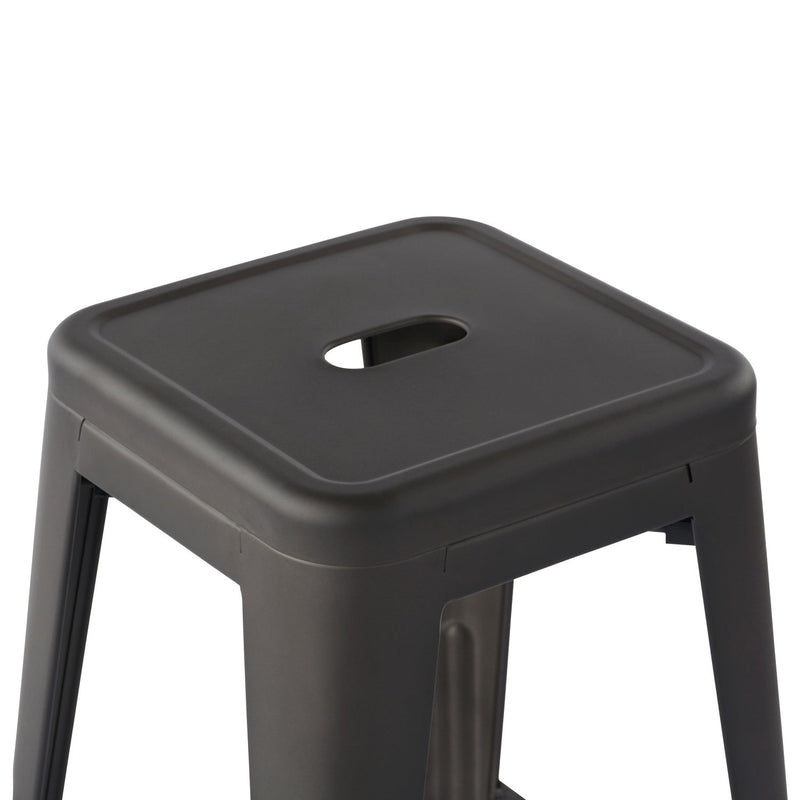 ZOLNES 24 Inch Backless Metal Counter Stools