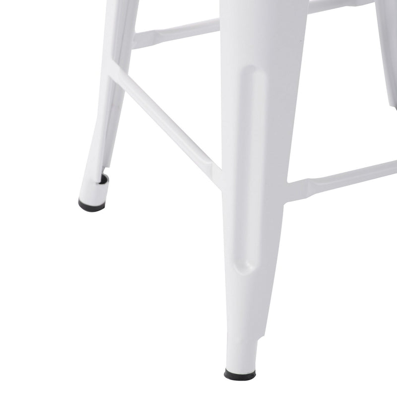 ZOLNES 24 Inch Backless Metal Counter Stools