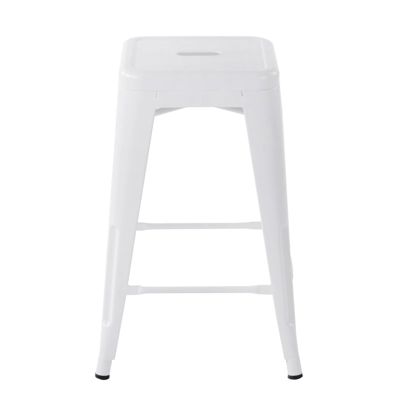 ZOLNES 24 Inch Backless Metal Counter Stools