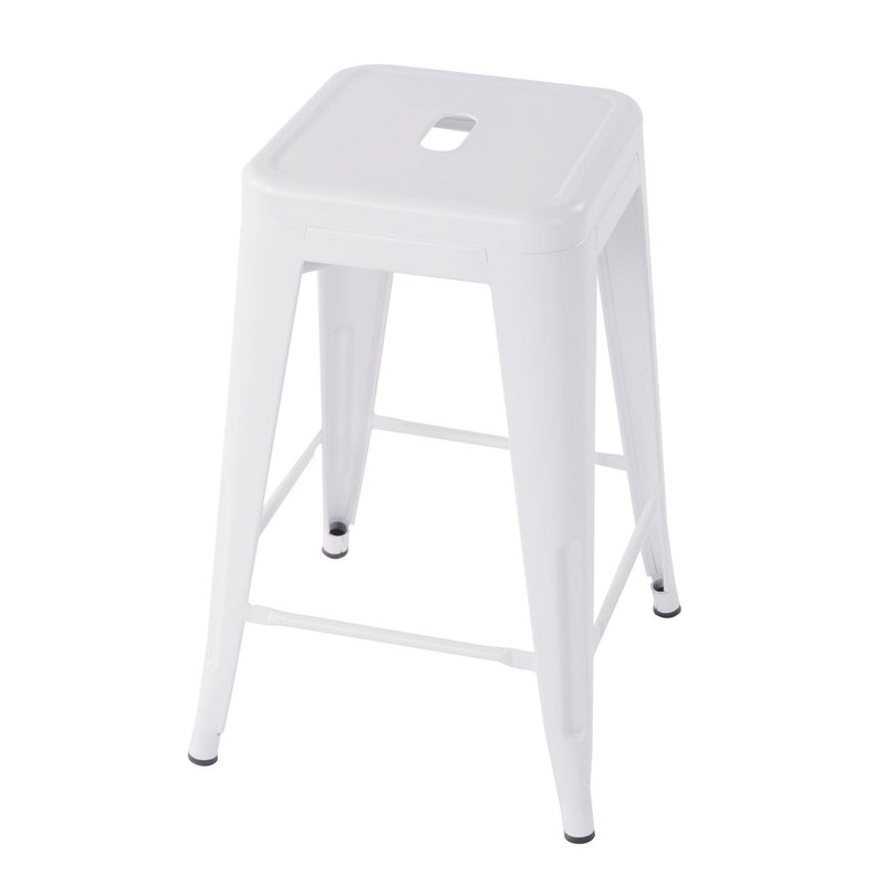 ZOLNES 24 Inch Backless Metal Counter Stools