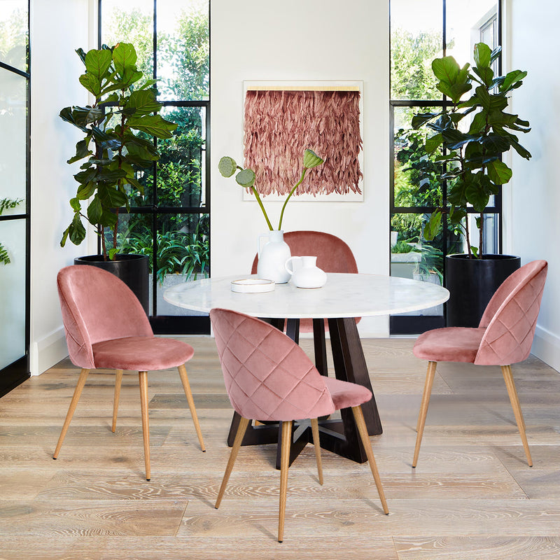ZOMBA 2-Piece Modern Velvet Dining Chairs