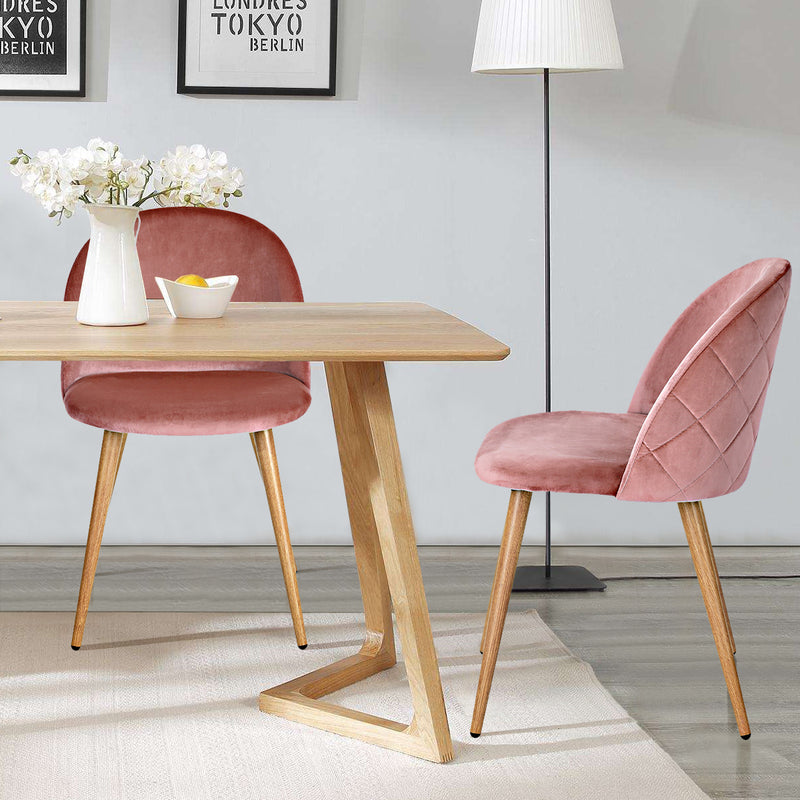 ZOMBA 2-Piece Modern Velvet Dining Chairs