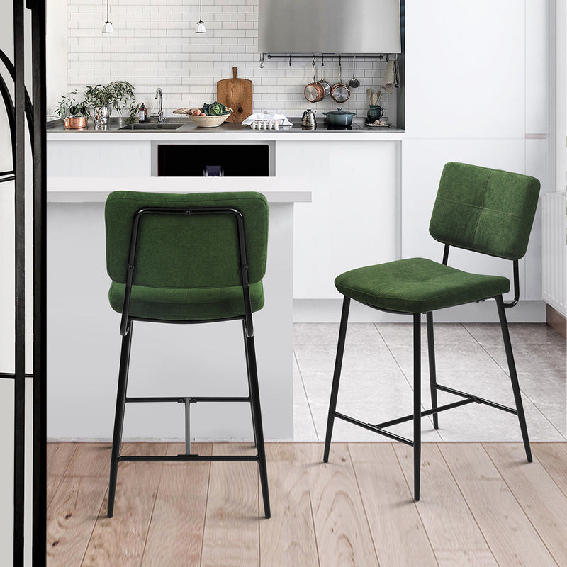 INDEPENDENCE Set of 2 Counter Bar Stools Kitchen Dining Room