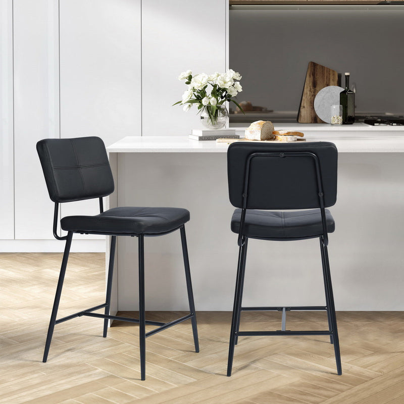 INDEPENDENCE Set of 2 Counter Bar Stools Kitchen Dining Room