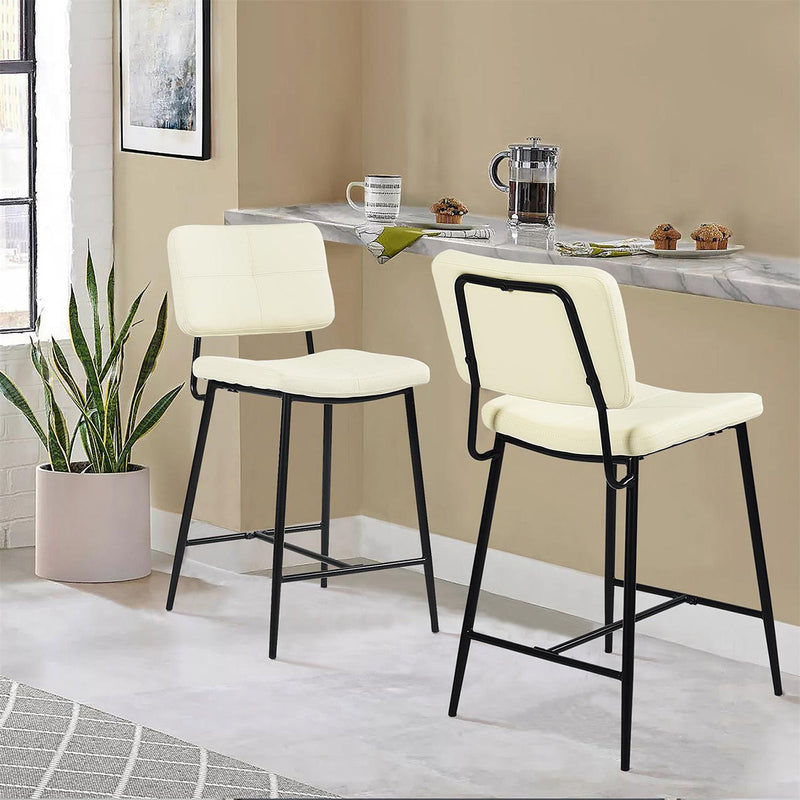 INDEPENDENCE Set of 2 Counter Bar Stools Kitchen Dining Room