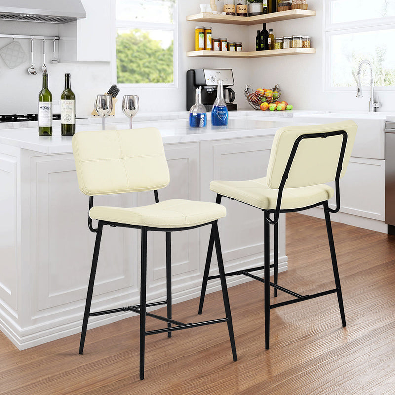 INDEPENDENCE Set of 2 Counter Bar Stools Kitchen Dining Room