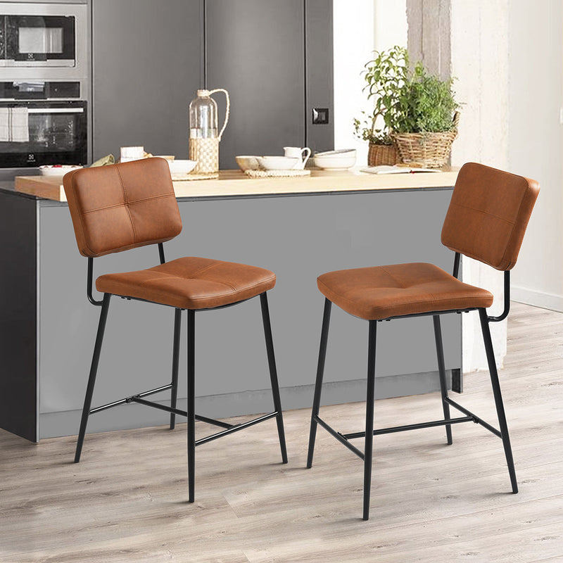 INDEPENDENCE Set of 2 Counter Bar Stools Kitchen Dining Room