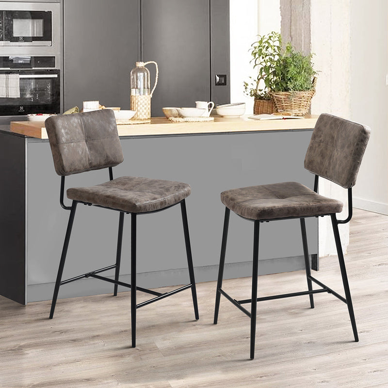 INDEPENDENCE Set of 2 Counter Bar Stools Kitchen Dining Room