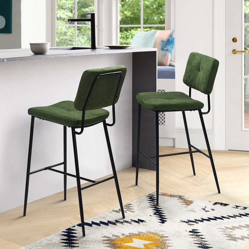 INDEPENENCE Set of 2 High Bar Stools Kitchen Dining Room