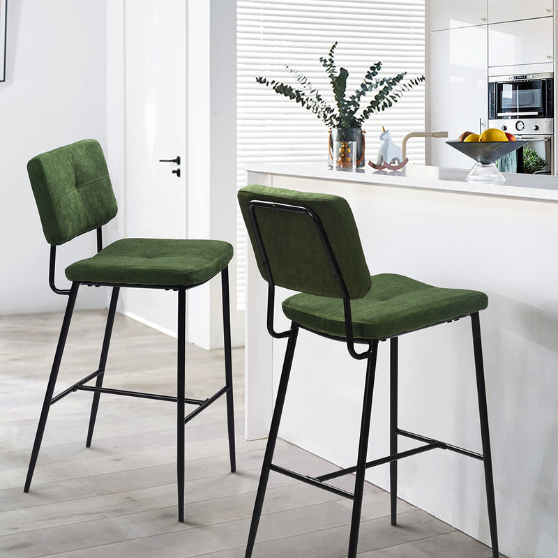 INDEPENENCE Set of 2 High Bar Stools Kitchen Dining Room