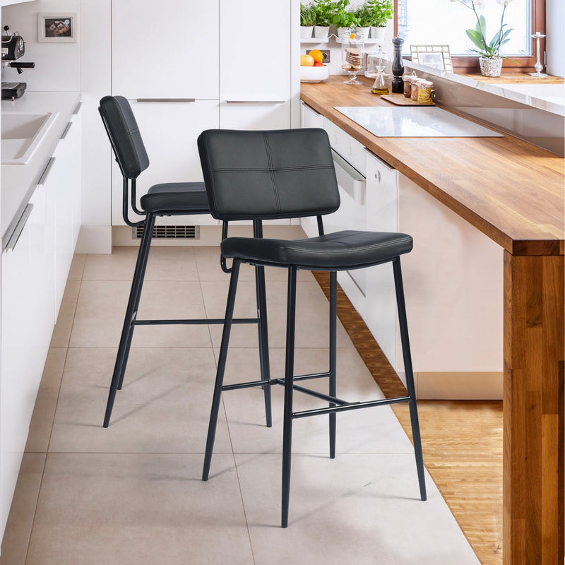 INDEPENENCE Set of 2 High Bar Stools Kitchen Dining Room