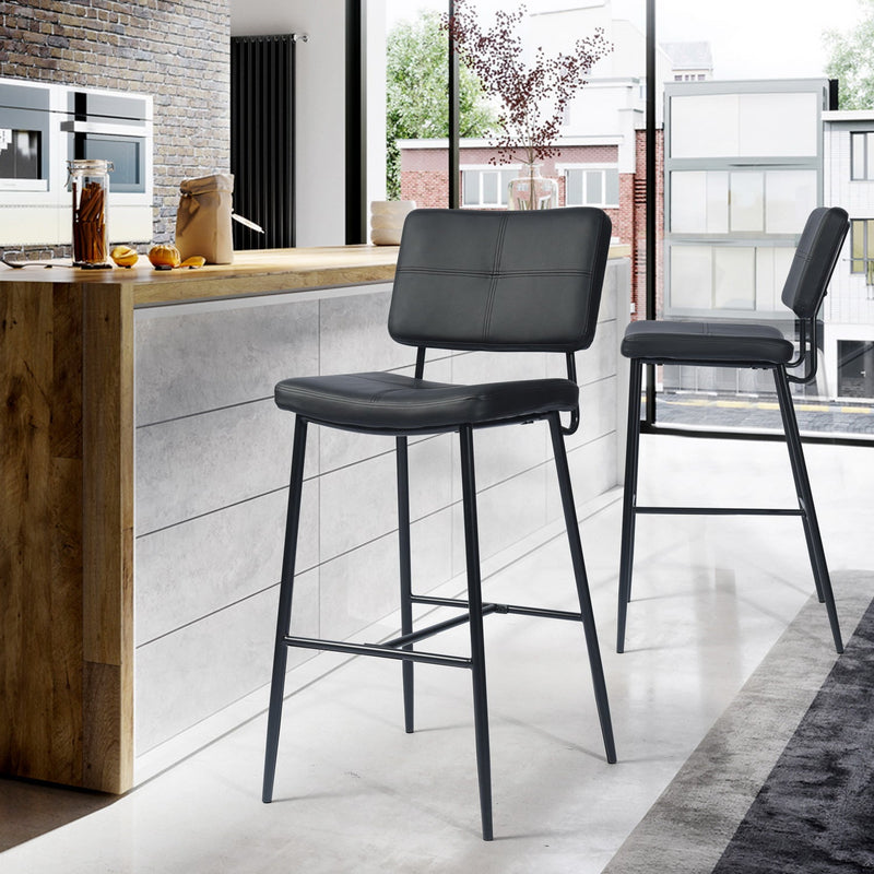 INDEPENENCE Set of 2 High Bar Stools Kitchen Dining Room