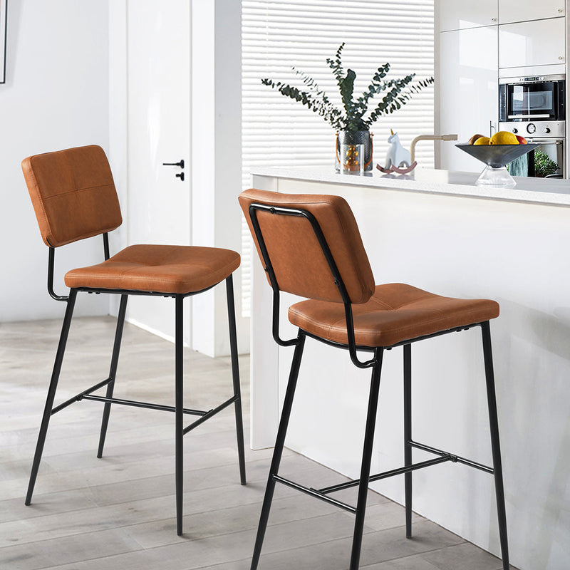 INDEPENENCE Set of 2 High Bar Stools Kitchen Dining Room