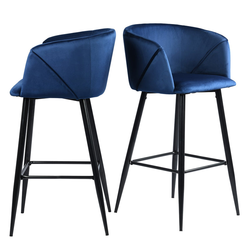 ALDRIDGE 2-Piece Upholstered Bar Stools