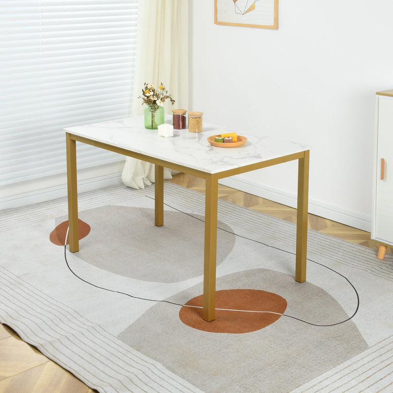 BRANDT Dining Table with Metal Leg