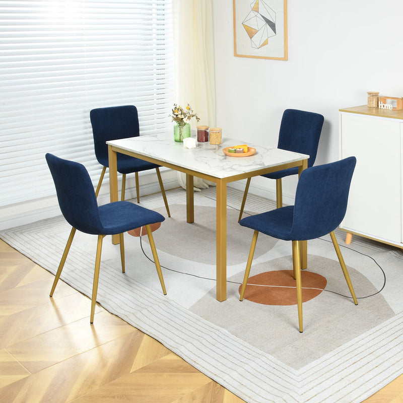 BRANDT Dining Table with Metal Leg