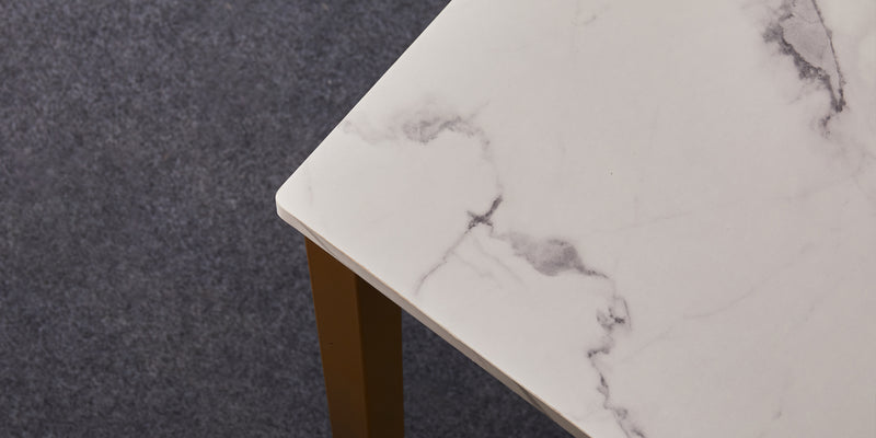 BRANDT Dining Table with Metal Leg