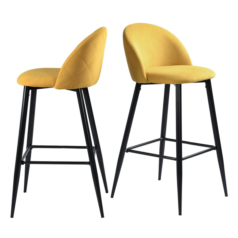 HASEEB 2-Piece 30'' Upholstered Bar Stool 