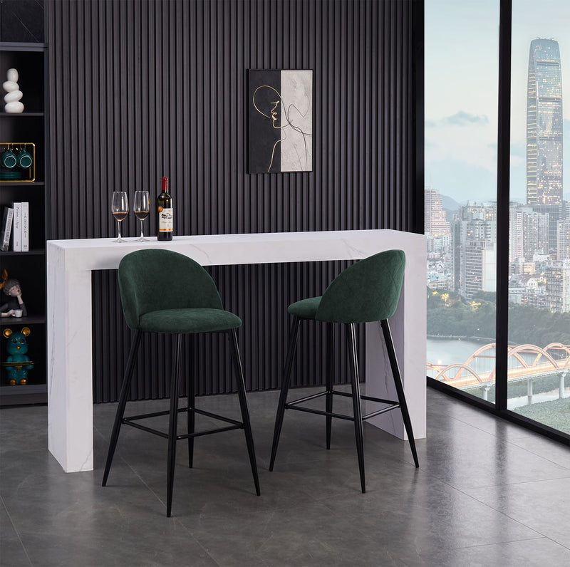 Haseeb 2-Piece 26" Upholstered Counter Height Bar Stool Bar Chairs