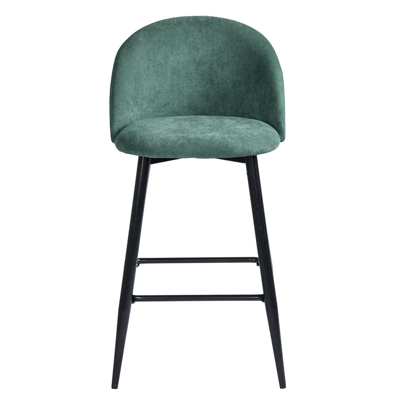 Haseeb 2-Piece 26" Upholstered Counter Height Bar Stool Bar Chairs