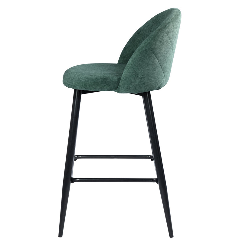 Haseeb 2-Piece 26" Upholstered Counter Height Bar Stool Bar Chairs