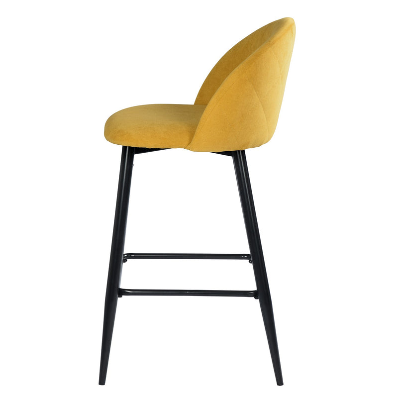 Haseeb 2-Piece 26" Upholstered Counter Height Bar Stool Bar Chairs