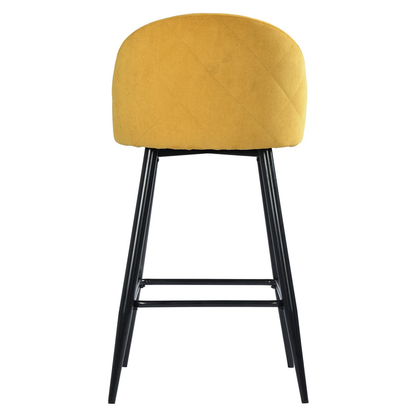 Haseeb 2-Piece 26" Upholstered Counter Height Bar Stool Bar Chairs