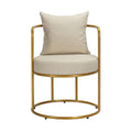 Living Room fabric Golden metal frame Leisure Chair Armchair- Homycasa