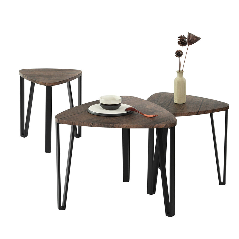 KAUWHATA 3 Legs Nesting Tables Coffee Tables-HomyCasa